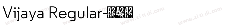 Vijaya Regular字体转换
